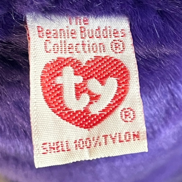 Ty Beanie Buddies Princess Diana Bear - Purple Plush Memorial Edition - Picture 6 of 16